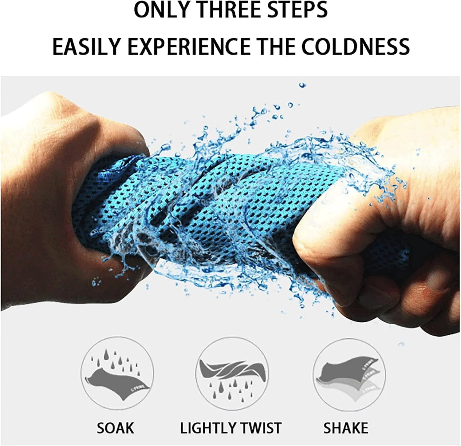 فوطة تبريد فورية للجيم والرياض سريعة الامتصاص والتبريد خفيفة وقابلة لإعادة الاستخدام سريعة الامتصاص – مع عبوة حمل - Image 11