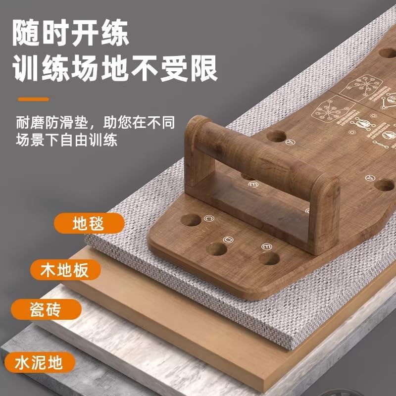 لوح تمارين بوش اب احترافي قابل للطي – Push Up Board متعدد الوضعيات لتقوية الصدر والكتف والذراع – تصميم خشب قوي مع قاعدة مانعة للانزلاق – جهاز تمارين منزلية كامل - Image 6