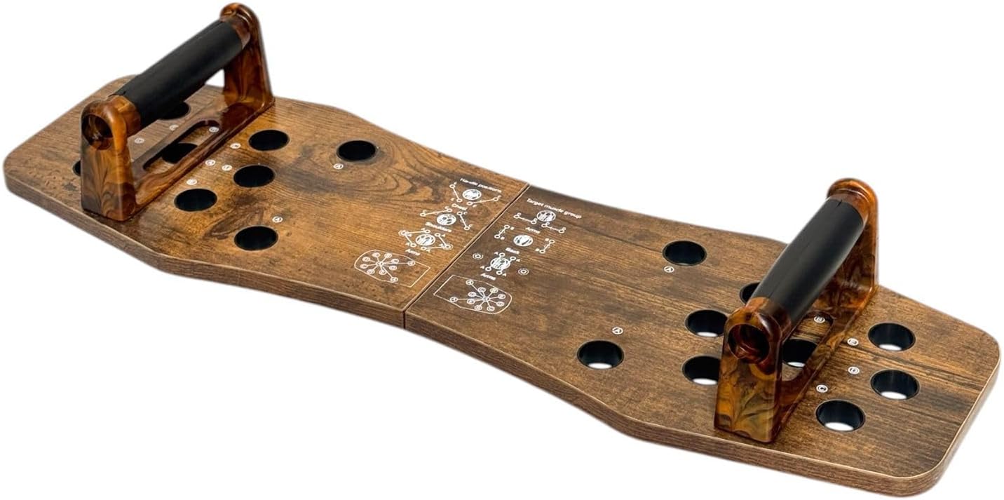 لوح تمارين بوش اب احترافي قابل للطي – Push Up Board متعدد الوضعيات لتقوية الصدر والكتف والذراع – تصميم خشب قوي مع قاعدة مانعة للانزلاق – جهاز تمارين منزلية كامل - Image 9