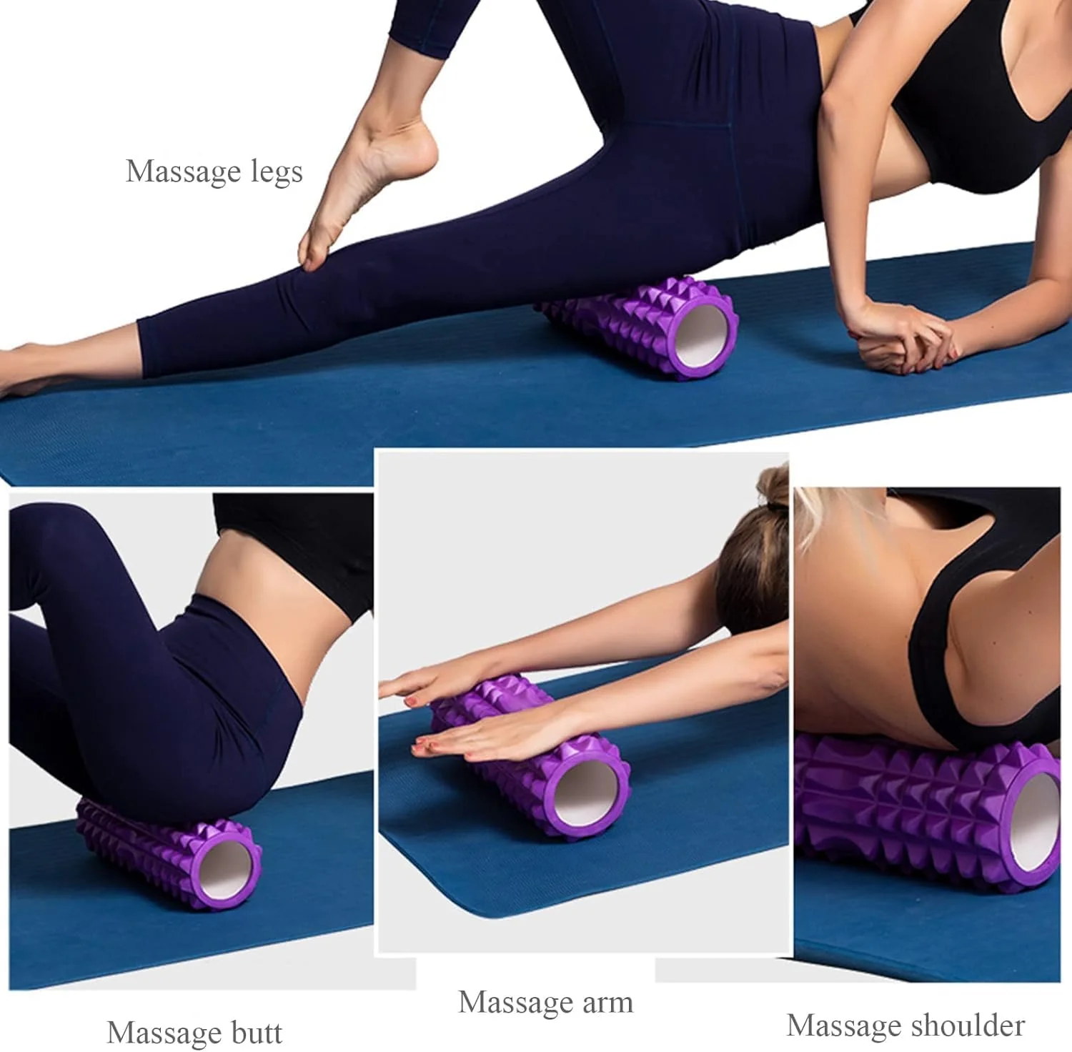 فوم رول للتمارين والاستشفاء العضلي – Foam Roller عالي الكثافة لتدليك العضلات وتمارين اليوجا والفيتنس – مناسب للجيم والتمارين المنزلية - Image 10