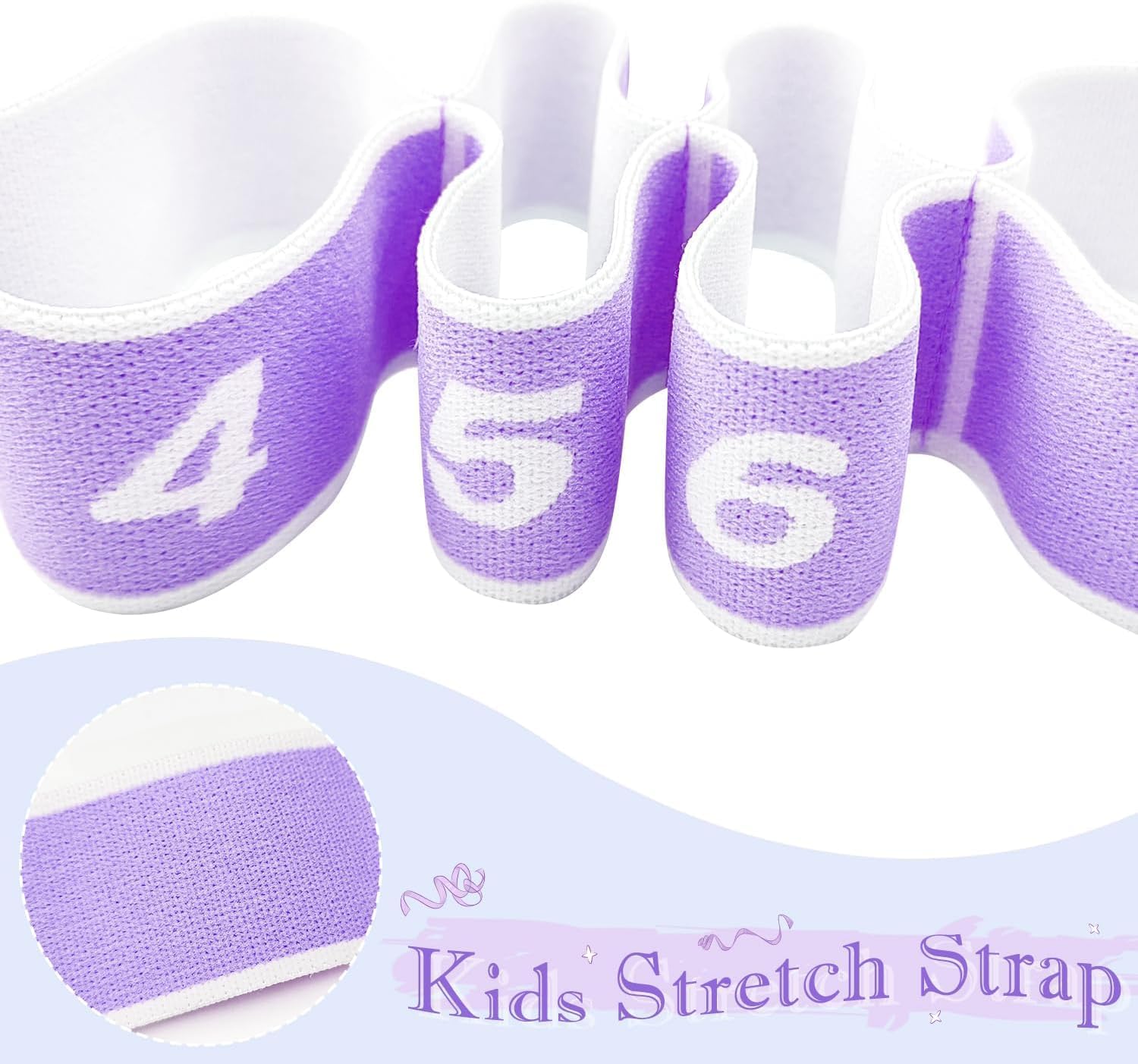 استيك يوجا للتمدد متعدد الحلقات – Yoga Stretch Strap بثماني حلقات لتمارين الإطالة والبيلاتس – حزام تمارين مرونة الجسم واللياقة - Image 7
