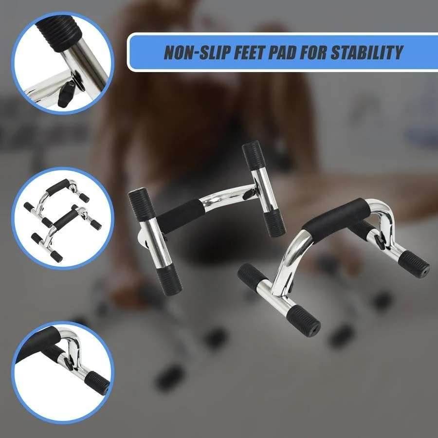 حامل بوش اب احترافي Push Up Bars – جهاز تمارين الضغط لتقوية الصدر والذراع – مقابض رياضية مانعة للانزلاق – تصميم فولاذ قوي للتمارين المنزلية والجيم - Image 3
