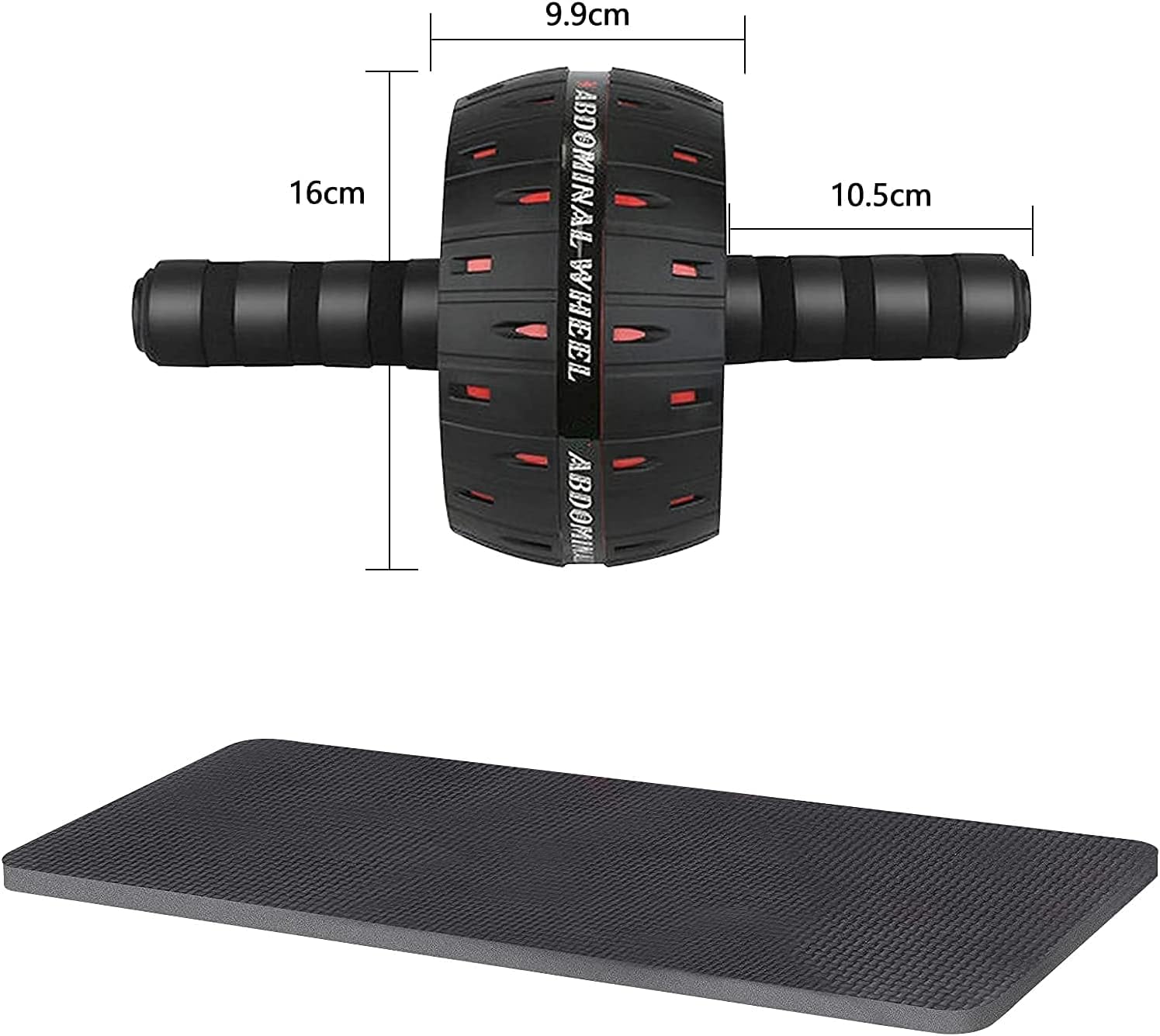 SportQ Abdominal Roller Wheel for Abdominal Muscle Exercise, Core Strength Training, Home Gym Fitness Workout with Knee Pad Accessories - Image 4