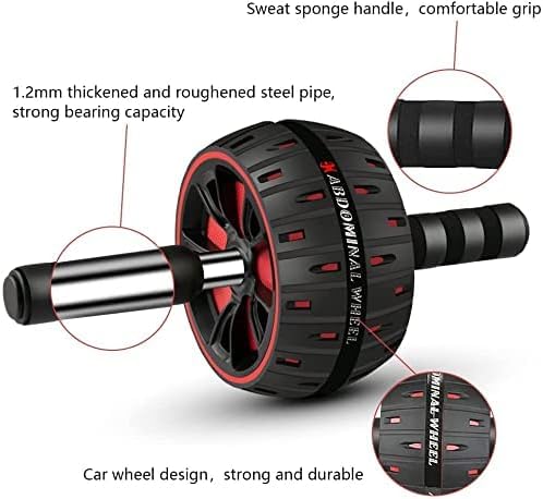 SportQ Abdominal Roller Wheel for Abdominal Muscle Exercise, Core Strength Training, Home Gym Fitness Workout with Knee Pad Accessories - Image 8
