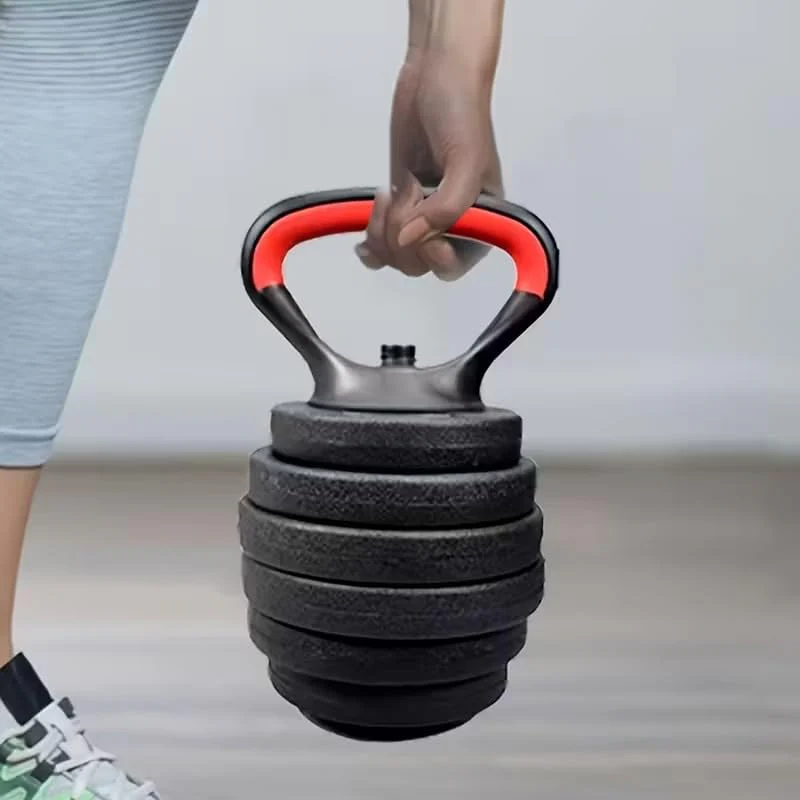 Adjustable Kettlebell Handle to Convert Weights to Kettlebell – Comfortable Wide Handle with Double Lock & Stable Base – Suitable for Strength & Cardio Training at Home – Fits All Weights - Image 5