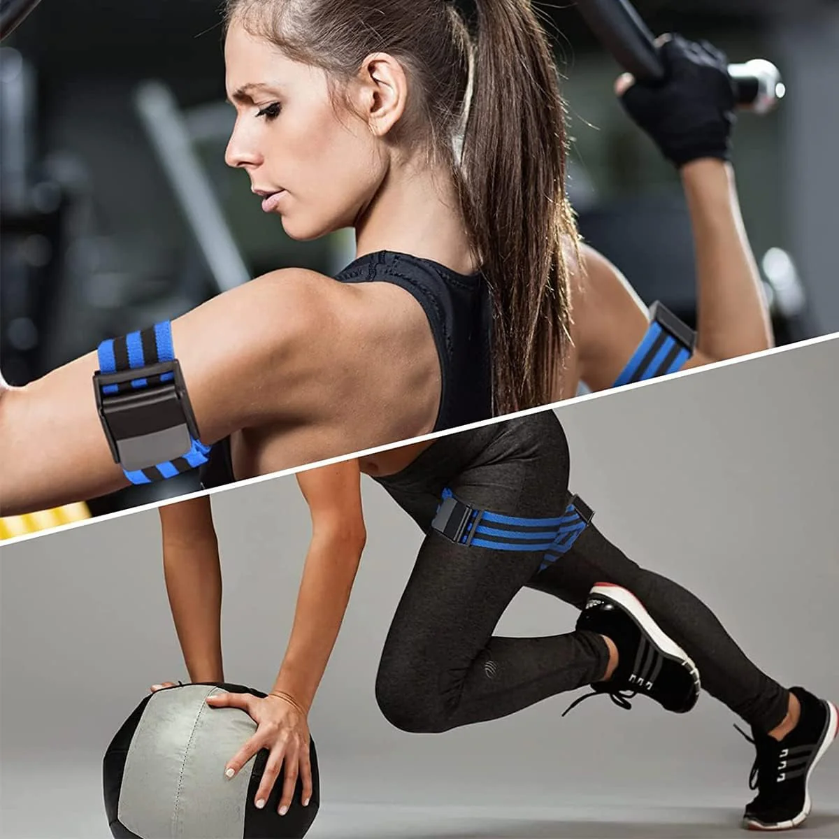 4Pcs Blood Flow Bands for Lean Muscle Gain Fast Arms Legs Fitness Exercise Muscle Growth Anti Slip for Men Women - Image 3