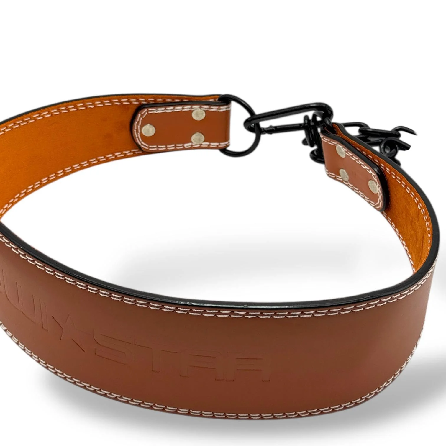 Premium Quality Leather Parallel Belt Designed for Maximum Weight Bearing – Heavy Weight Support for Chin-Ups, Dips, Calistinex – Adjustable Chain for Weights up to 100kg / 220lbs - Image 6