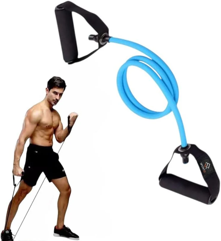 SportQ Workout Elastic Resistance Rope – High Resistance, Comfortable Grips, Anti-Rip, Versatile for Strength and Tension Training – Ideal for Gym, Home, Yoga & Fitness - Image 11