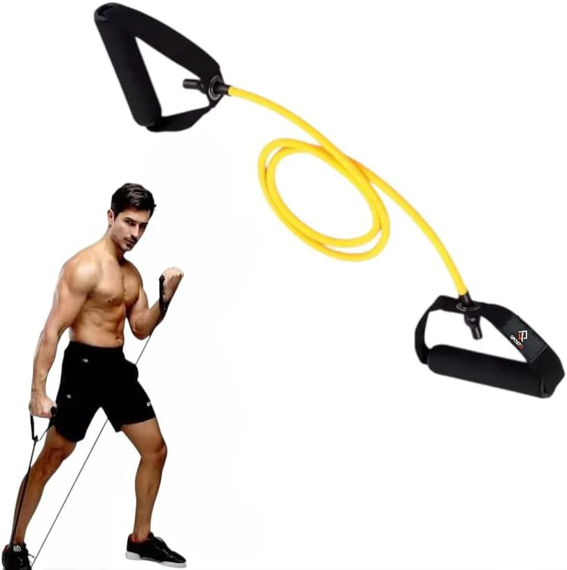 SportQ Workout Elastic Resistance Rope – High Resistance, Comfortable Grips, Anti-Rip, Versatile for Strength and Tension Training – Ideal for Gym, Home, Yoga & Fitness - Image 14
