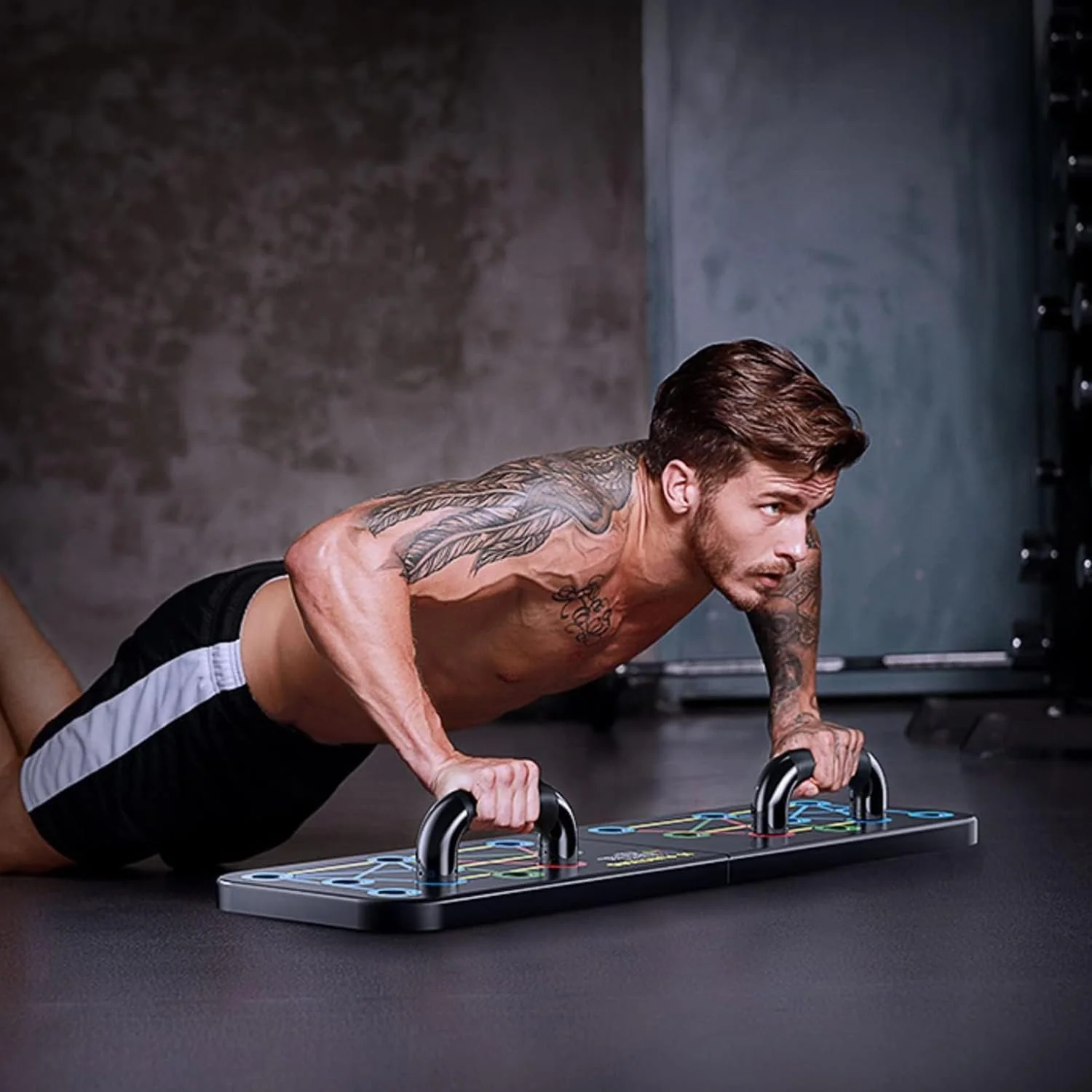 SportQ Multifunctional Folding Push Up Board, Professional Chest Muscle Exercise Equipment with Strength Training Arm, Suitable for Home Gym and Suitable for Both Men and Women - Image 4