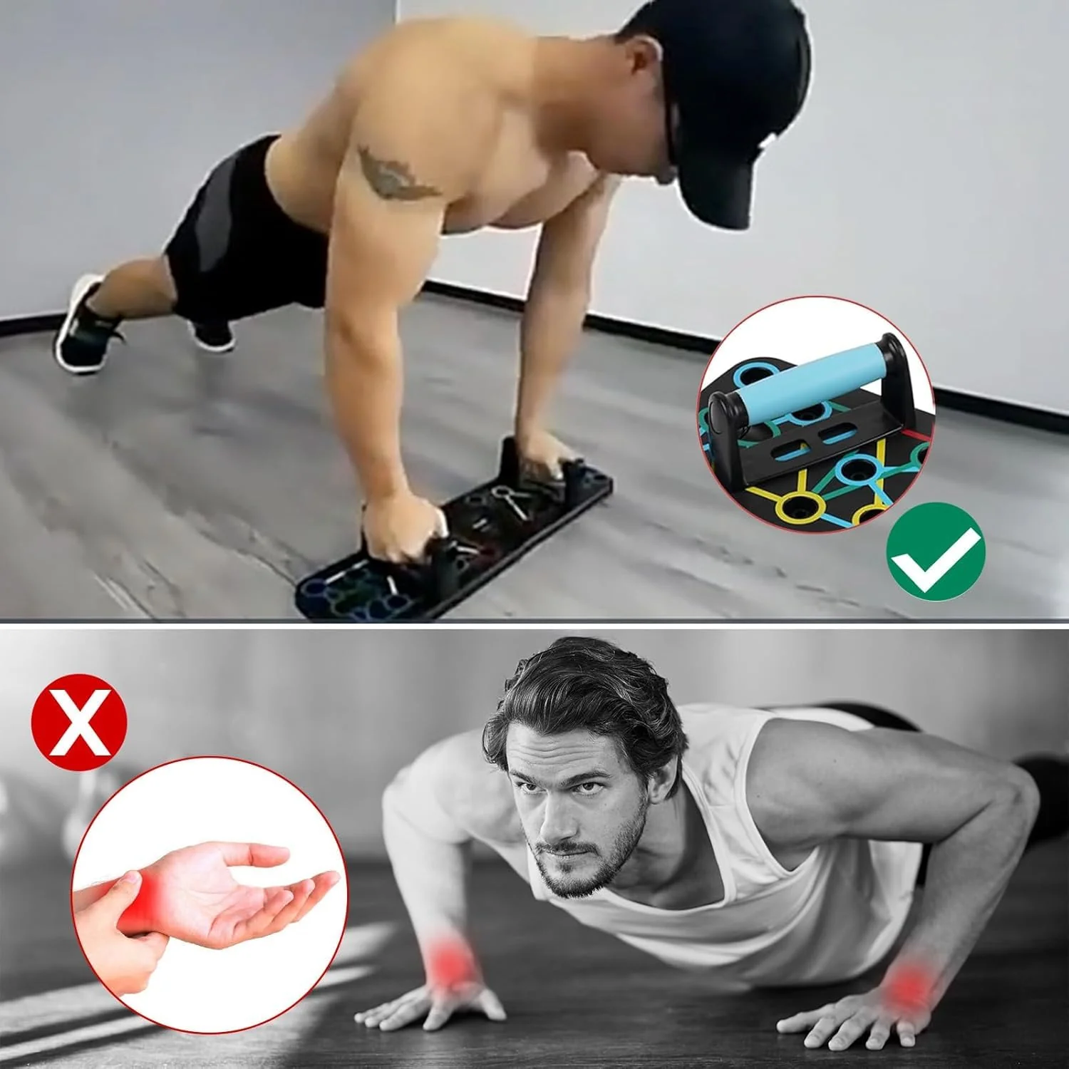 SportQ Multifunctional Folding Push Up Board, Professional Chest Muscle Exercise Equipment with Strength Training Arm, Suitable for Home Gym and Suitable for Both Men and Women - Image 7