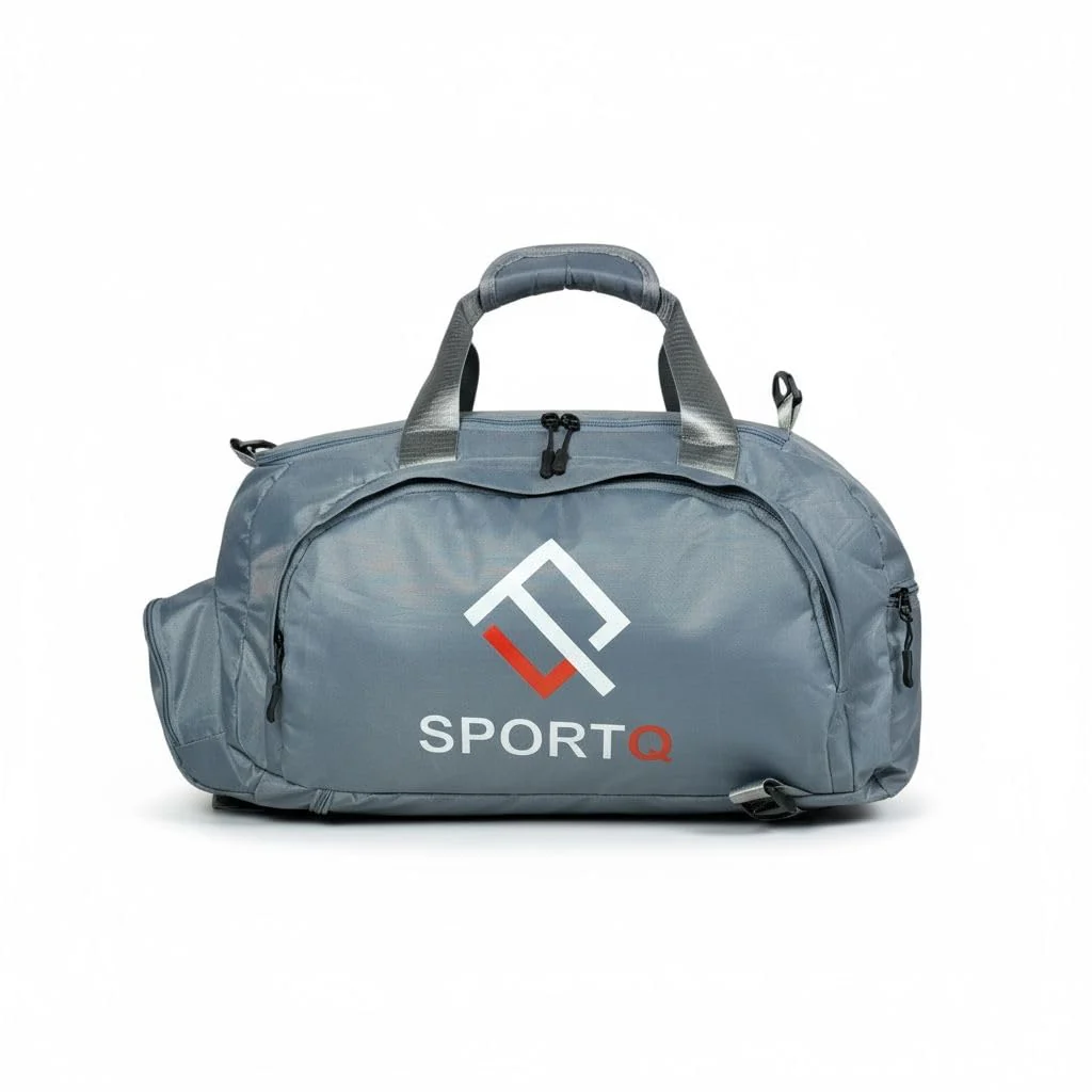 SportQ Multifunctional Sports Bag – Gym & Travel Bag, Lightweight and Practical Large Size for Carrying Clothes, Shoes & Accessories – Your Perfect Friend for Workouts and Trips (Grey) - Image 4