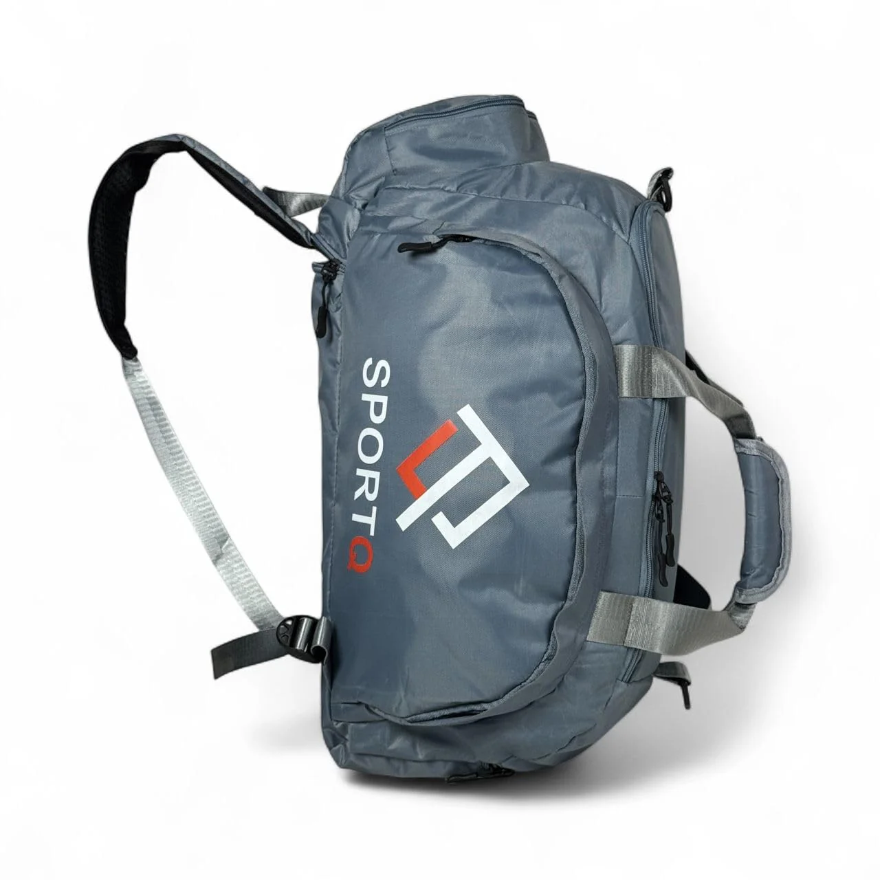 SportQ Multifunctional Sports Bag – Gym & Travel Bag, Lightweight and Practical Large Size for Carrying Clothes, Shoes & Accessories – Your Perfect Friend for Workouts and Trips (Grey) - Image 8