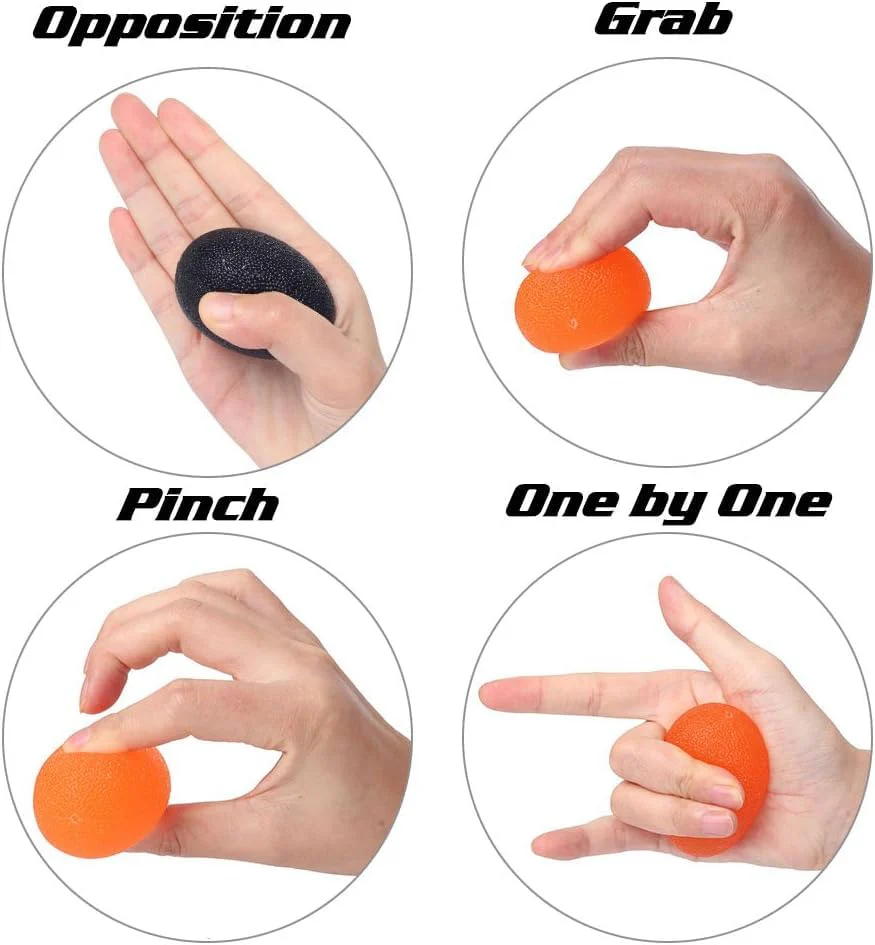Hand Grip Strength Training Ball 3 Pack, Stress Relief Ball for Adults and Kids, Hand Grip Recovery Equipment for Wrist, Finger Resistance Exercise Ball - Image 9