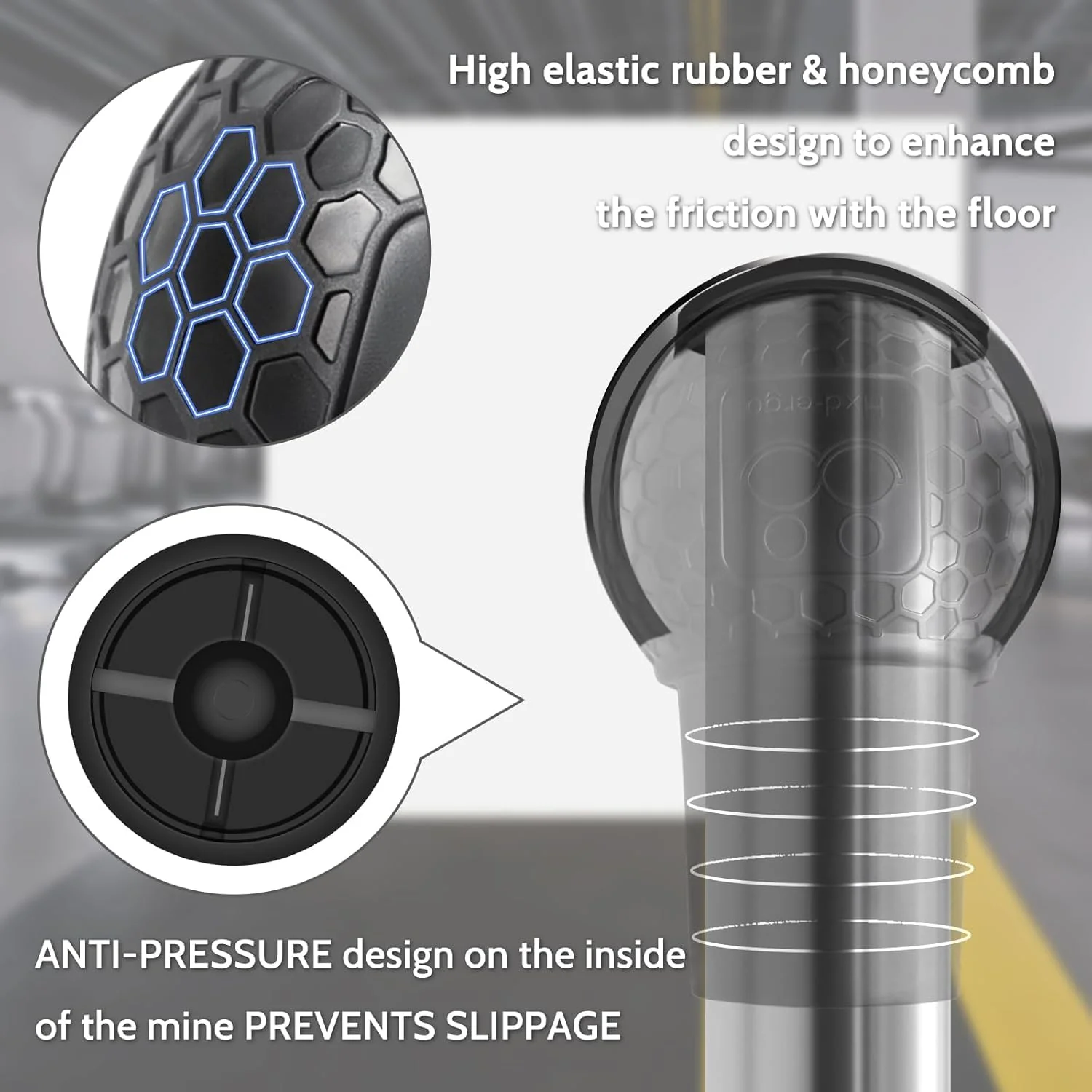 Landmine Workout Bar Attachments, Converts Any Surface Into a Landmine Workout - Press, Rows, Spins, Splits, Squats Natural Rubber - Fits Olympic Bars - Image 3