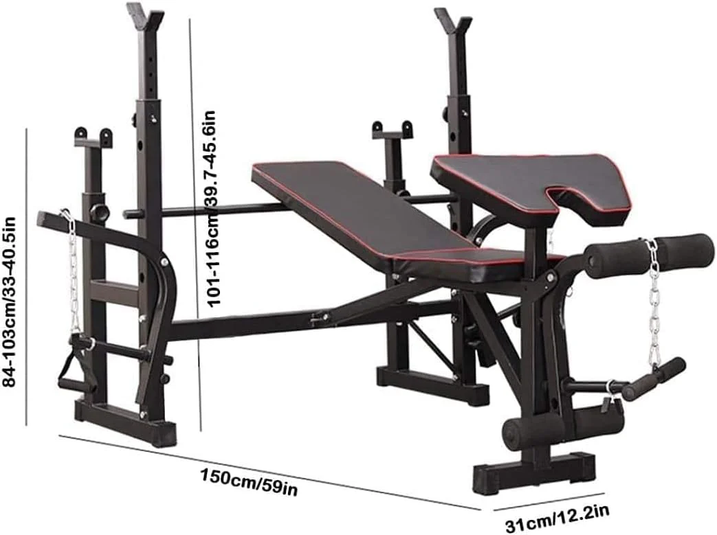 SportQ️ Home Gym Machine for Multi-Use Workout - Adjustable Bench for Chest and Pull Ups, Arms, Legs and Back, for Home Gym All in Your Home 350kg - Image 7