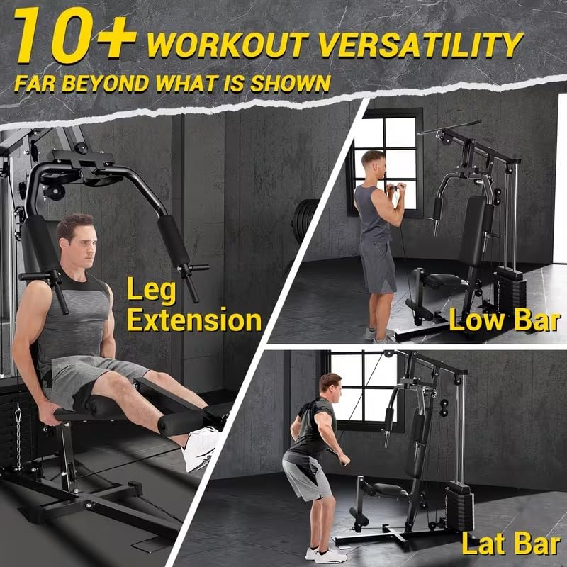 SportQ Multifunctional Home Gym | All-Inclusive Exercise Station for Chest, Back, Arms and Legs with Built-in Weights and Powerful Pulley System – Complete Fitness Machine for Home 100 lbs - Image 4