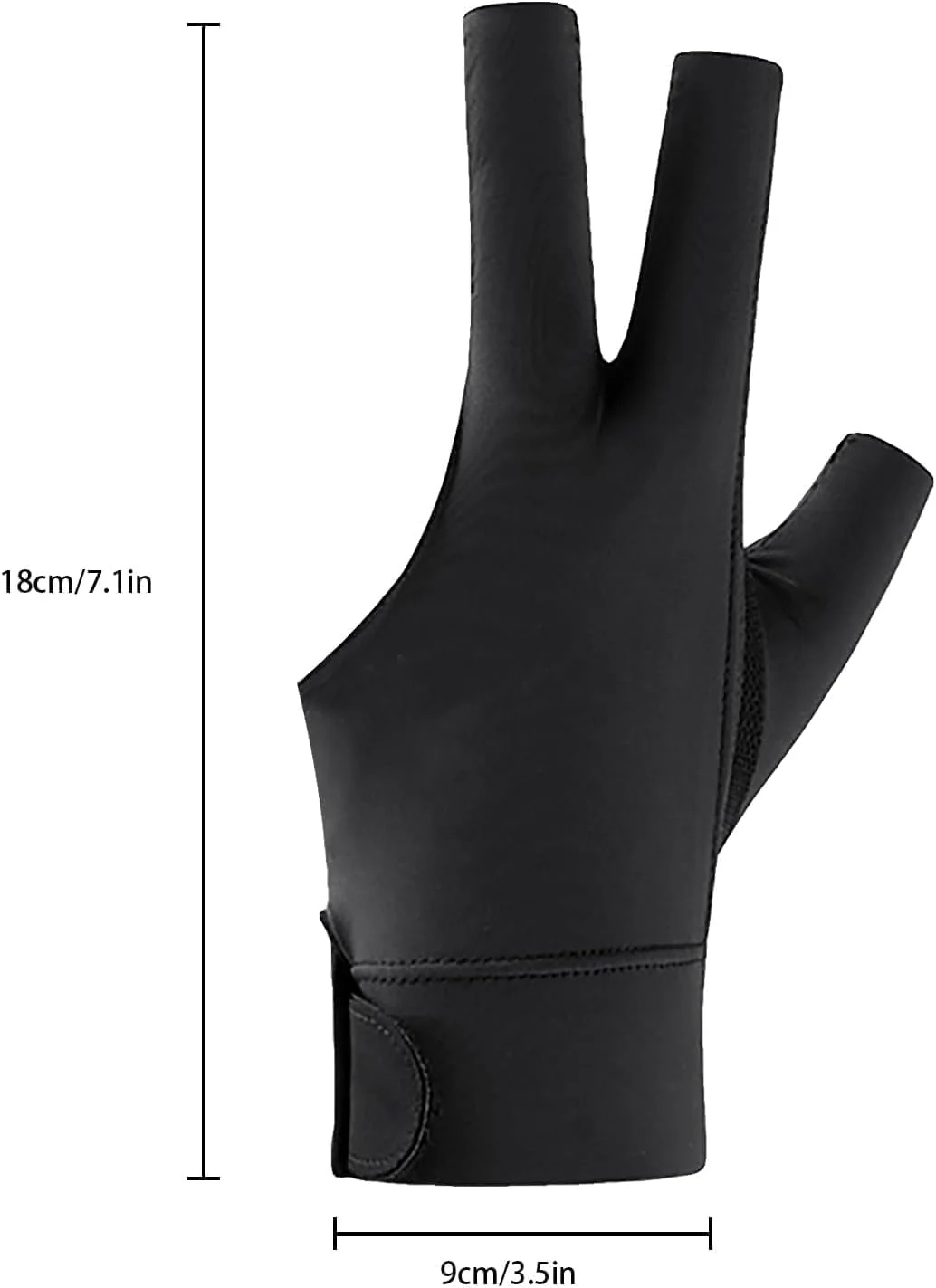 SportQ Breathable Nylon Pool Glove (Left Hand) Universal 3 Finger Gloves Sports Gloves for Women and Men, Indoor Game Set, Pool Accessories - Image 8