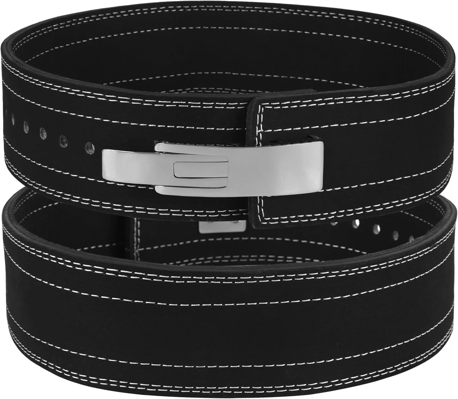 Weightlifting Belt for Men and Women 10mm Thick Leather IPF Weight Lifting Belt Ideal for Gym Belts, Training, Weightlifting, Bodybuilding, Squats, Deadlifts