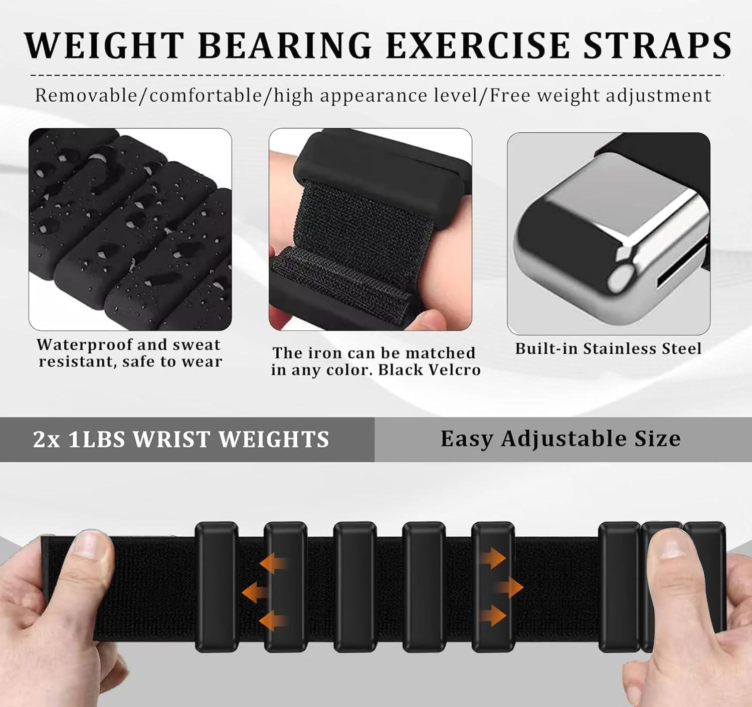 Adjustable Pilates Rings Set for Men and Women, Strong Arm and Leg Weights Wearable 2 Pack for Walking, Yoga, Dance, Bar, Gym, Pilates, Walking - Image 6