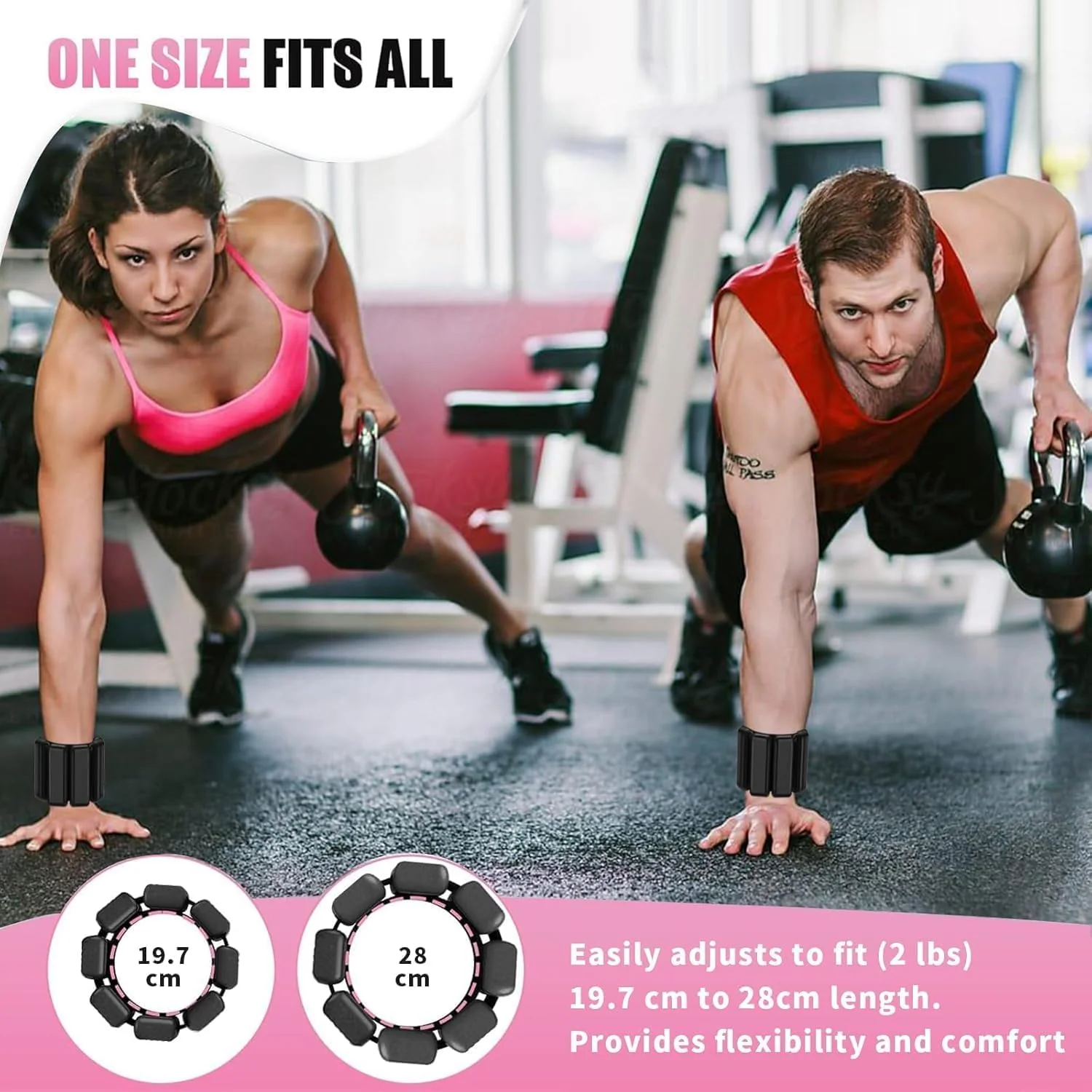 Adjustable Pilates Rings Set for Men and Women, Strong Arm and Leg Weights Wearable 2 Pack for Walking, Yoga, Dance, Bar, Gym, Pilates, Walking - Image 9