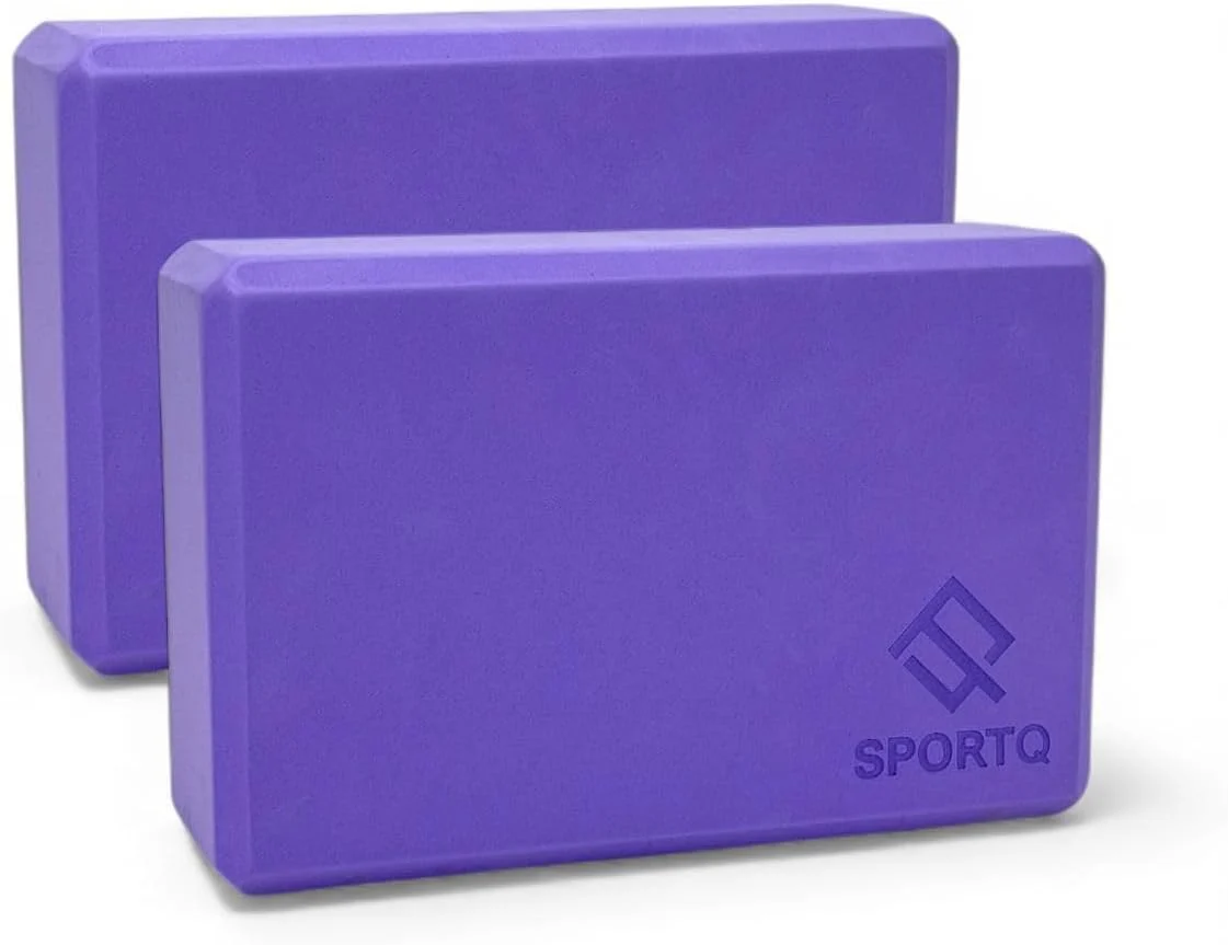 SportQ® Yoga Block Block 2 Pcs, High Density EVA Foam Non Slip Yoga Block for Home Gym Improve Stretching for Yoga/Pilates/Fitness - Image 11