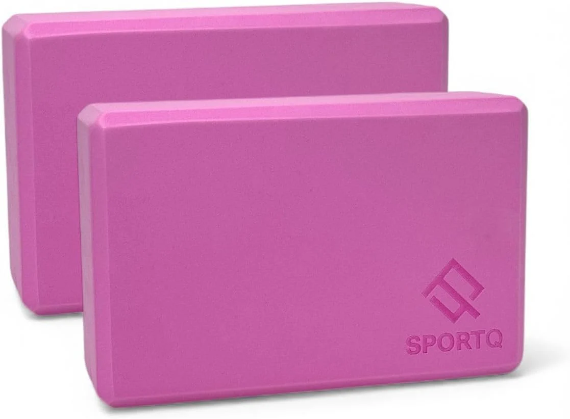 SportQ® Yoga Block Block 2 Pcs, High Density EVA Foam Non Slip Yoga Block for Home Gym Improve Stretching for Yoga/Pilates/Fitness - Image 9