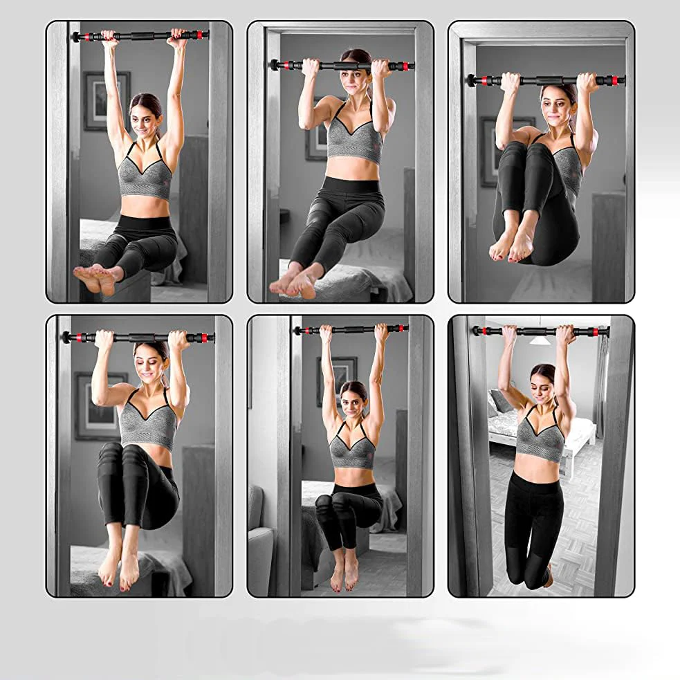 SportQ Adjustable Door Pull Up From 60 To 100 Cm – Easy To Install And Disassemble Without Any Tools Double Safety System Against Disassembly During Exercise – Strong Materials Withstand High Weights - Image 7