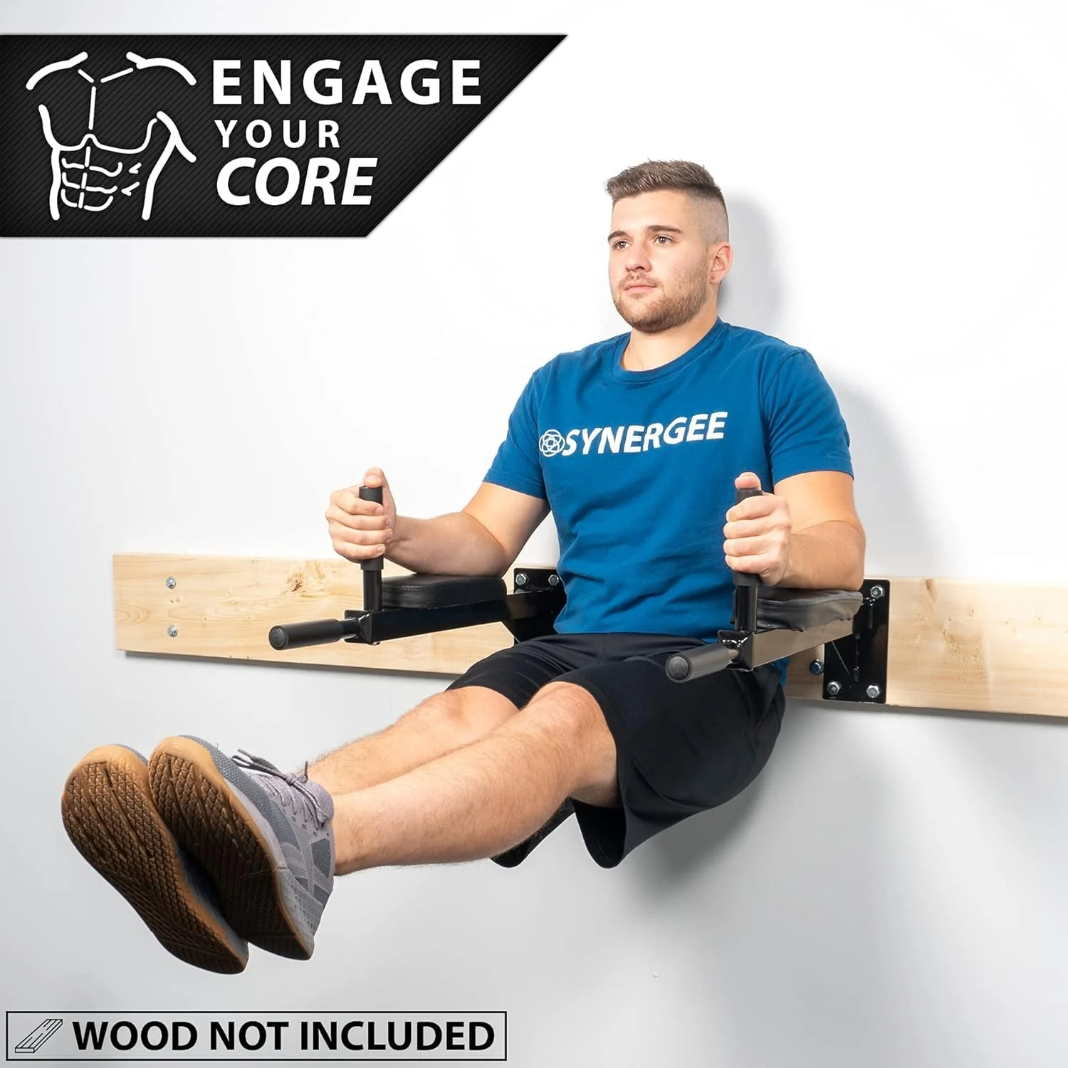 Heavy Wall Dips – Chest Wall Parallel for Triceps, Core Muscles | 180kg Steel Design with Padded Armrests & Multiple Handles | Home Gym Equipment - Image 3