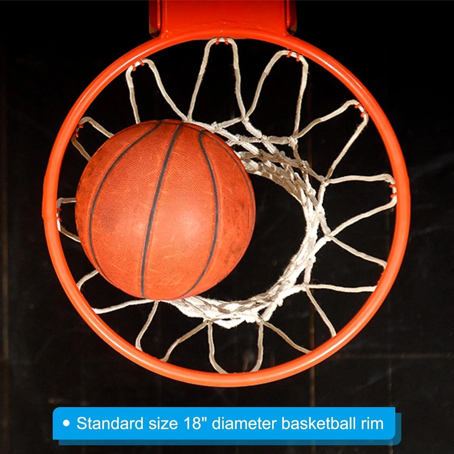 SportQWall Mounted Basketball Hoop, Double Design for Extra Endurance for Indoor & Outdoor, Elevate Your Performance with Double Professional Basketball Hoop, 45 cm - Image 5