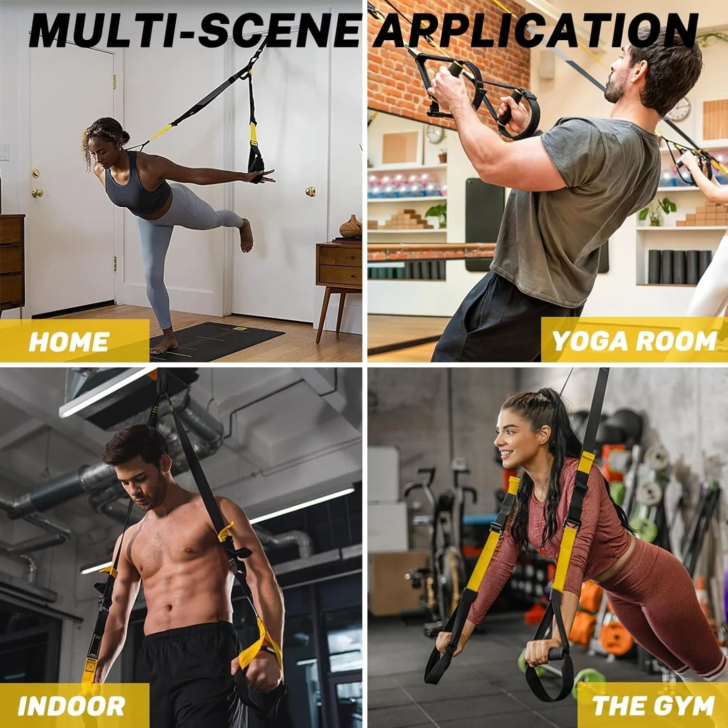 Pro3 Suspension Training Set, Resistance Bands for Full Body Training Levels Indoor and Outdoor Use, Adjustable Straps Up to 500kg, Complete Home Gym Equipment - Image 8