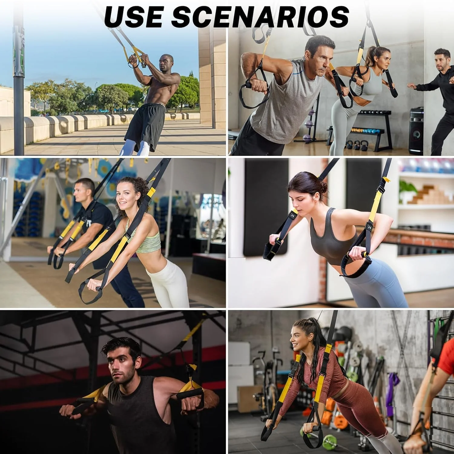 Pro3 Suspension Training Set, Resistance Bands for Full Body Training Levels Indoor and Outdoor Use, Adjustable Straps Up to 500kg, Complete Home Gym Equipment - Image 9
