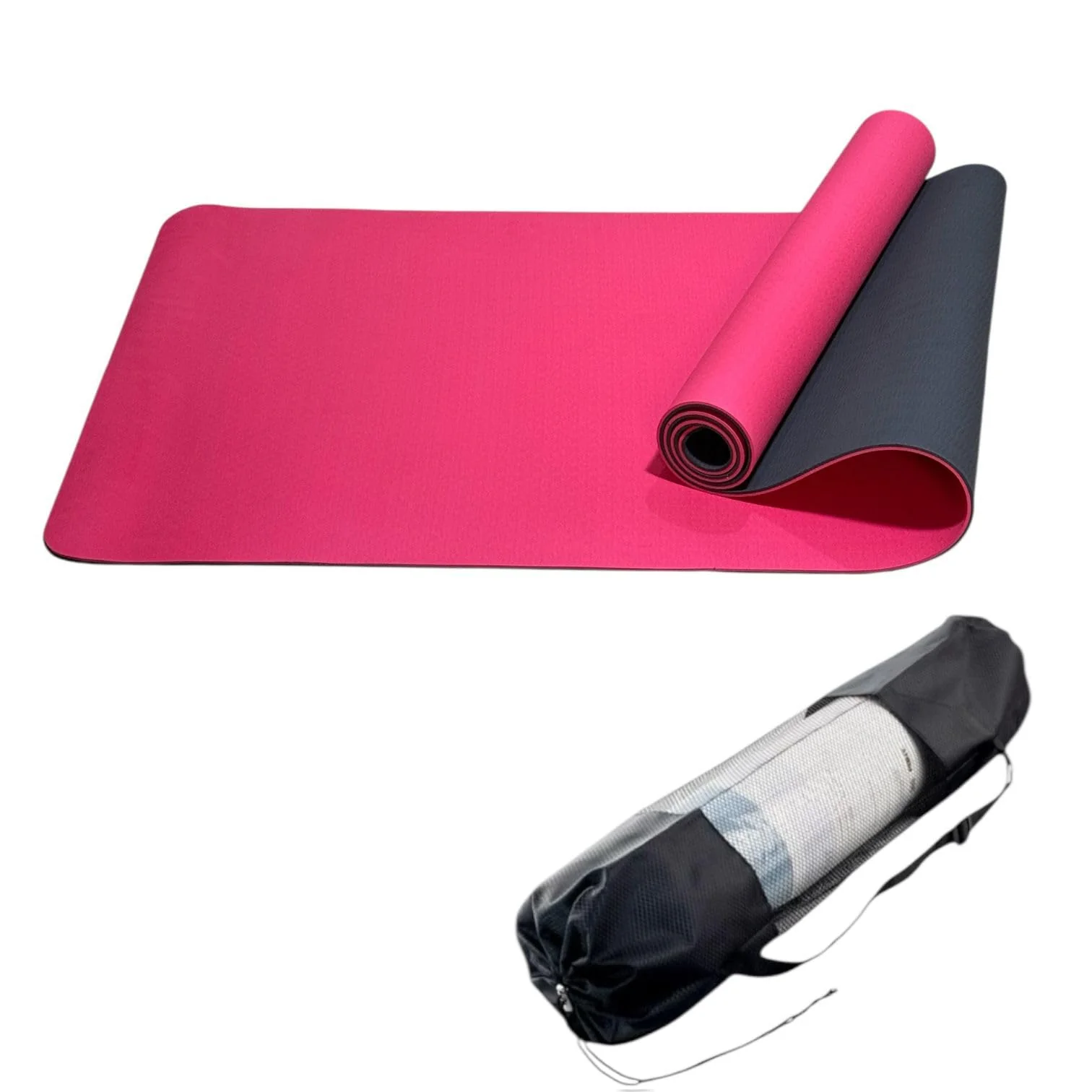 TPE Premium SportQ Non Slip Yoga Mat 6mm Thick – Light & Eco-Friendly Yoga Mat with Carrying Bag, Sweat & Water Resistant for Home Workout, Gym, Pilates, Yoga, Abdominal Workouts 183x61cm - Image 15
