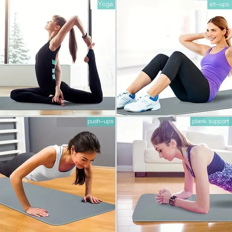 TPE Premium SportQ Non Slip Yoga Mat 6mm Thick – Light & Eco-Friendly Yoga Mat with Carrying Bag, Sweat & Water Resistant for Home Workout, Gym, Pilates, Yoga, Abdominal Workouts 183x61cm - Image 6