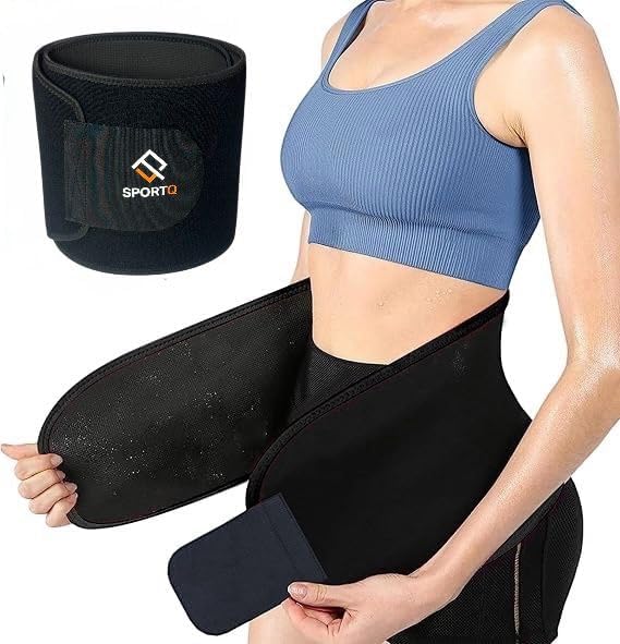SportQ Slimming Belt for Men & Women Made with Premium Quality Neoprene – Helps Burn Fat & Increase Sweat During Workout – Prevents Odor Clumping After Workout Abdomen & Waist - Image 6