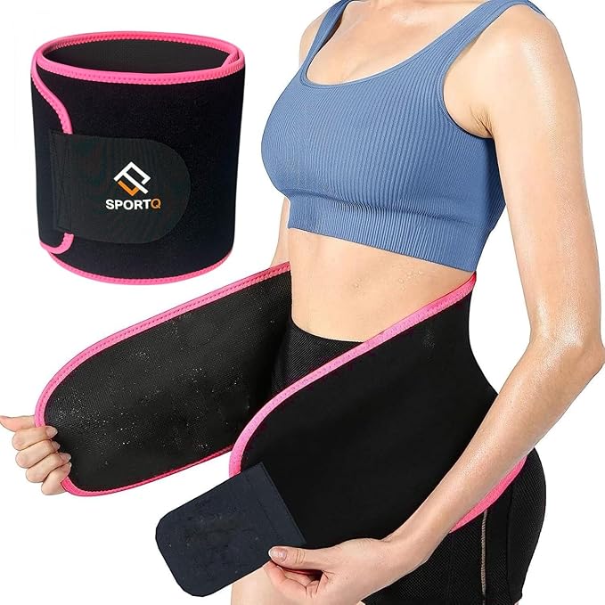 SportQ Slimming Belt for Men & Women Made with Premium Quality Neoprene – Helps Burn Fat & Increase Sweat During Workout – Prevents Odor Clumping After Workout Abdomen & Waist - Image 7