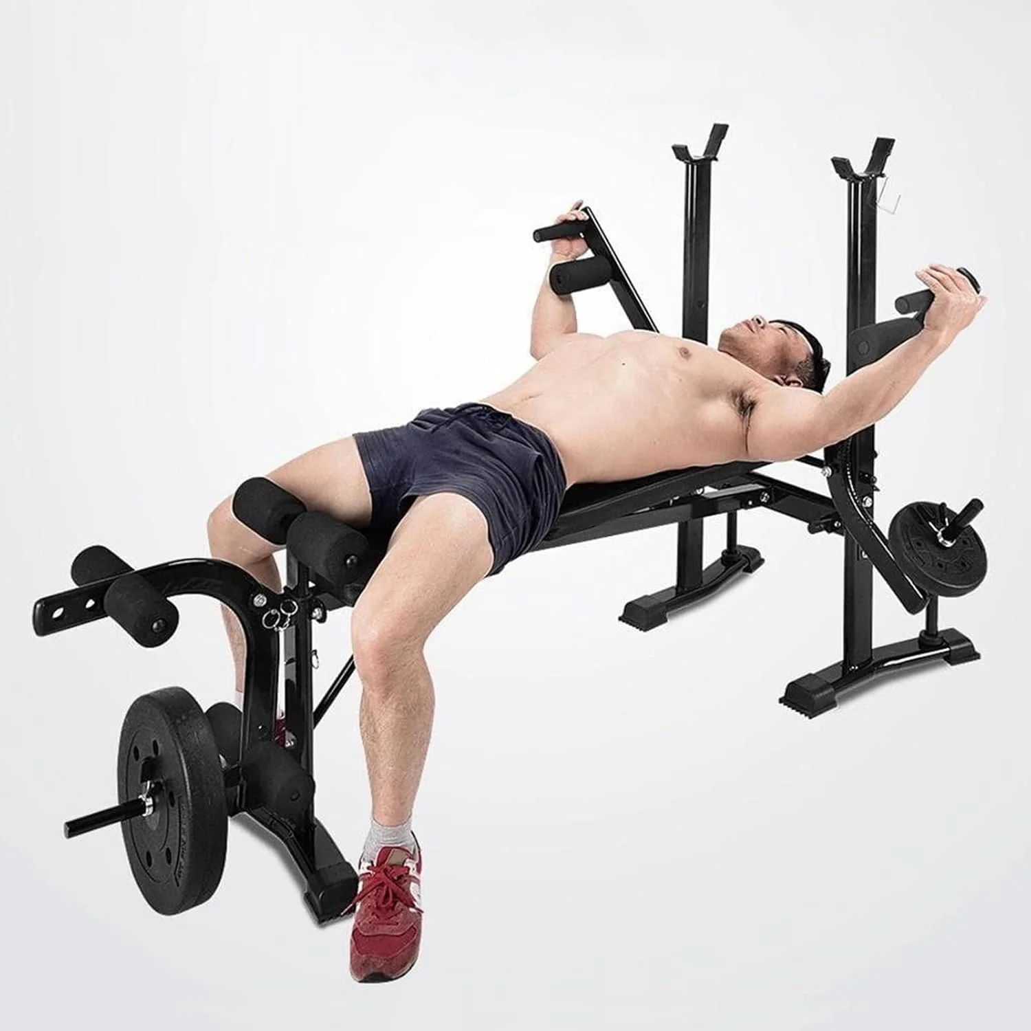 Multifunctional Weight Bench & Bench for Workout – Adjustable Exercise Bench for Home Gym, Chest Shoulder Legs Bodybuilding Workout (Without Barbell & Barbell) - Image 3