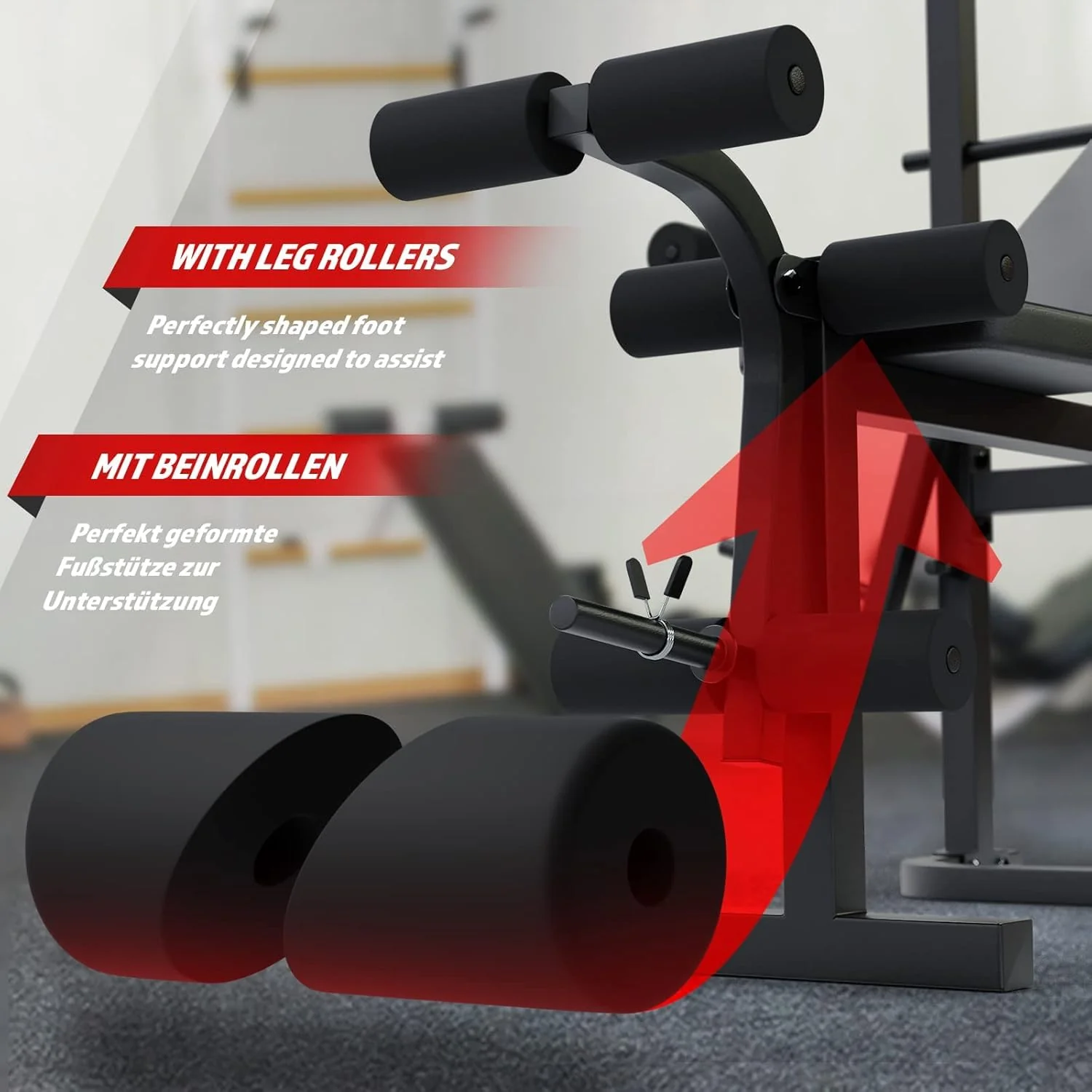 Multifunctional Weight Bench & Bench for Workout – Adjustable Exercise Bench for Home Gym, Chest Shoulder Legs Bodybuilding Workout (Without Barbell & Barbell) - Image 7