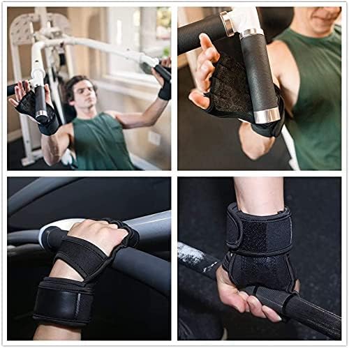 SportQ Padded Training Gloves with Silicone Support for Weight Lifting Gym Workout Half Finger Protection Strong Grip for Men and Women - Image 6