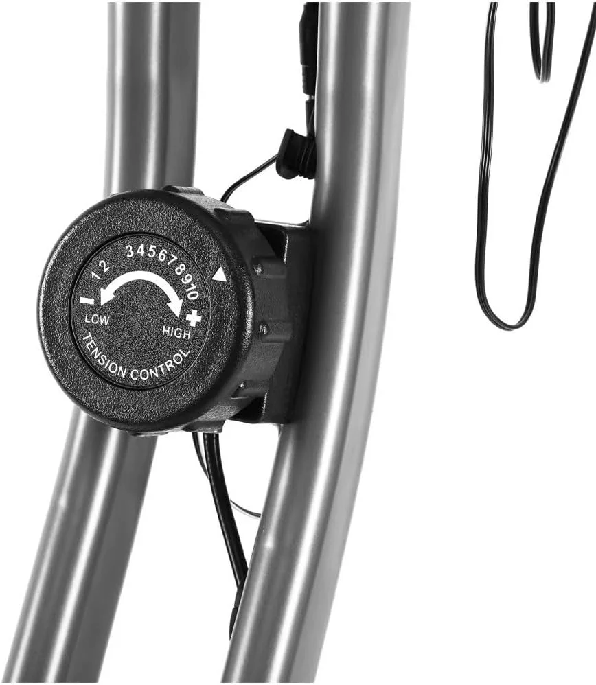 دراجة تمارين منزلية قابلة للطي X-Bike بمقعد مريح ومسند ظهر – شاشة LCD لقياس السرعة والسعرات والمسافة – 10 مستويات مقاومة – تتحمل حتى 150 كجم – مناسبة للتخسيس والكارديو في المنزل - Image 7