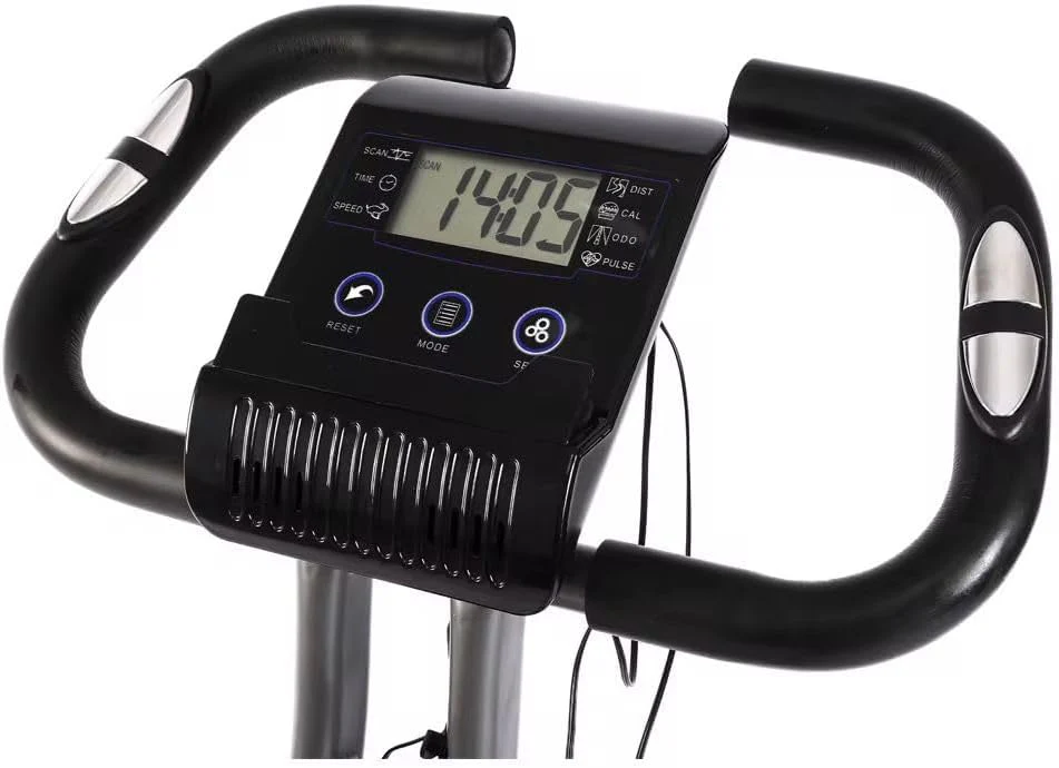 دراجة تمارين منزلية قابلة للطي X-Bike بمقعد مريح ومسند ظهر – شاشة LCD لقياس السرعة والسعرات والمسافة – 10 مستويات مقاومة – تتحمل حتى 150 كجم – مناسبة للتخسيس والكارديو في المنزل - Image 8