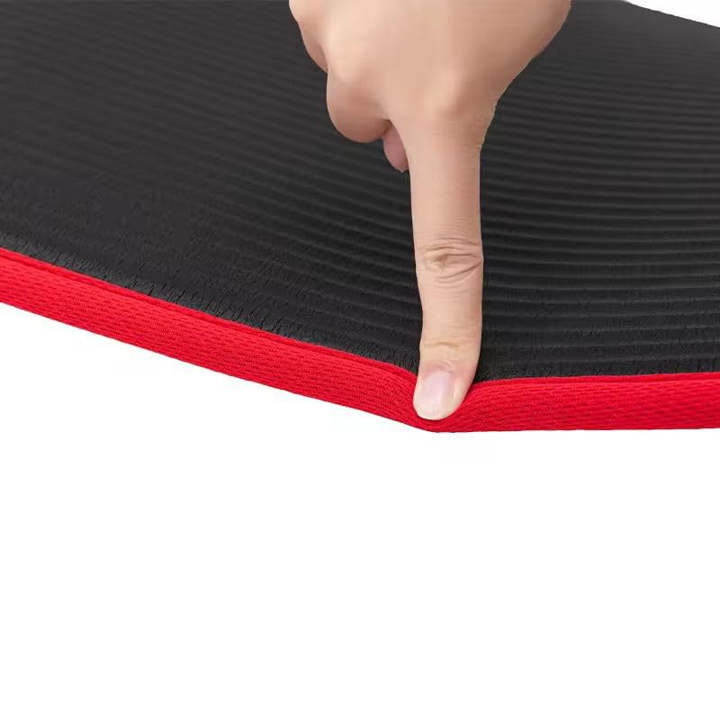 SportQ Yoga Mat Non Slip Eco Friendly NBR Material 10mm Thick High Density Anti-Tear Pilates Mat with Carrying Strap for Yoga, Pilates, Gymnastics - 183cm x 63cm x 1cm - Image 8